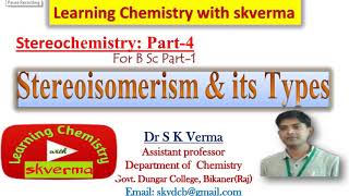 Types of stereoisomerism configurational isomerism conformational isomerism [upl. by Martelle268]