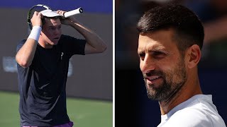 Umpire who disqualified Novak Djokovic lets rival off for exact same offence [upl. by Hagi869]