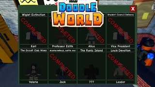 How To Do ALL NEW HELP CENTER QUESTS In DOODLECO ACADEMY UPDATE Pt 1  Roblox Doodle World [upl. by Elyr]