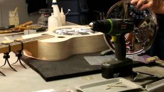 Beard Resonator Guitar Kit ConstructionPart 14Baffle InstallationGary Clardy [upl. by Sanjay]