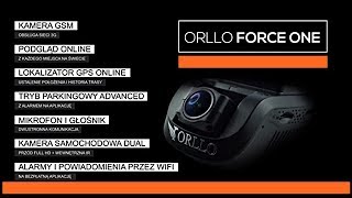 ORLLO Force One Kamera samochodowa Full HD Dual Gps Alarm Gsm Lokalizacja Gps [upl. by Harpp]