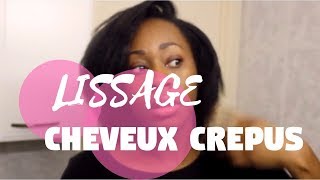 LISSAGE SUR CHEVEUX CREPUS  Nappy Hair [upl. by Orford737]