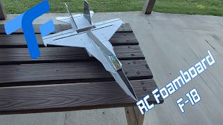 RC Foamboard F18 Build and Review  FREE PLANS [upl. by Dalia906]