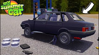 MODDING MY LADA 21099  NEW PARTS ADDED TO MY LADA 21099  My Summer Car Mod 78 [upl. by Hpesojnhoj]