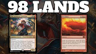 A Commander Deck With 98 Lands Where You Cast Worldfire Every Game [upl. by Adnical373]