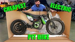 I BOUGHT the CHEAPEST ELECTRIC Pit Bike on the Internet [upl. by Gustin]