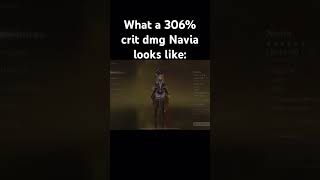 What 306 crit dmg looks like￼genshinimpact genshin navia xilonen hoyocreators shorts showcase [upl. by Acinehs199]