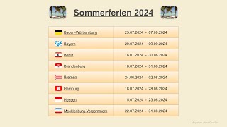 Sommerferien 2024 [upl. by Meece]