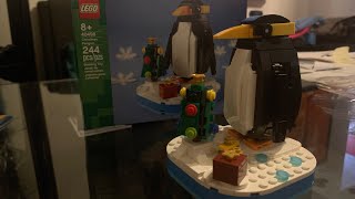 LEGO 40498 Christmas Penguin Unboxing Build TimeLapse Review amp Placement [upl. by Eads]