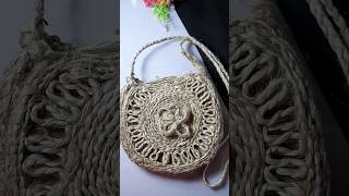 DIY Jute Bag  How To Make Homemade Jute Bag jutebag diy jutecraft youtubeshorts shorts viral [upl. by Urbanna725]