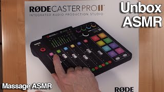 Unboxing ASMR  No Talking  ASMR Sounds  Rode Caster Pro 2 [upl. by Desimone]