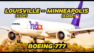 BOEING 777  Live Weather I KSDF  KMSP I FULL FLIGHT  msfs2020 [upl. by Aspa]