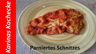 Wie man ein Schnitzel richtig paniert  paniertes Schnitzel [upl. by Fogarty]