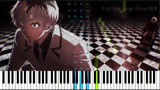 Tokyo Ghoulre Season 3 OP quotAsphyxiaquot  CöshuNie Synthesia Piano Tutorial [upl. by Mcintyre]