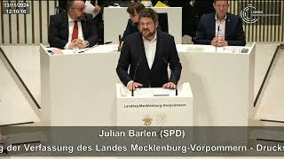 Entwurf eines Sechsten Gesetzes zur Änderung der Verfassung  Julian Barlen [upl. by Paza750]