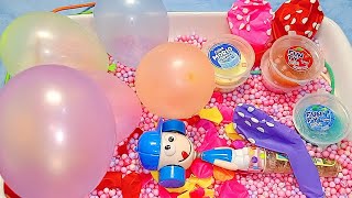 satisfying mixing mukbang asmr challenge balloon slime relaxing 🎈🎈 part 27 [upl. by Marguerie492]