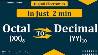 Lecture 4 Decimal to octaloctal to decimal and hexadecimal conversion BS PHY Advanced electronics [upl. by Adirahs]