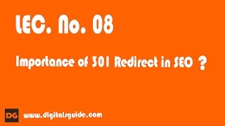 Importance of 301 Redirect in SEO Lec no 08 In UrduHindi [upl. by Flan]