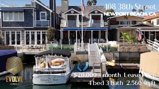 Unbranded 4k Real Estate Property Showcase  Newport Beach Vacation Rental On the Water [upl. by Samtsirhc518]