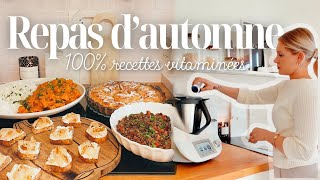 REPAS 100 AUTOMNE 🍂🍽️  Recettes vitaminées de l’apéritif au dessert • Idées meal prep de saison [upl. by Bradshaw571]