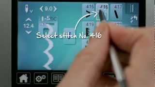 210 BERNINA 710 and 750 QE how to personalize and save stitches [upl. by Nalro]