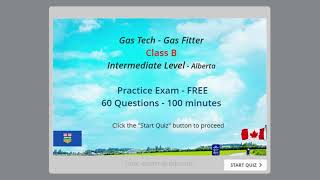 Class B Gas Fitter  Alberta  Test 60 Q  Intermediate Level  CANCSA  B1491 CANCSA B1492 [upl. by Kleper]