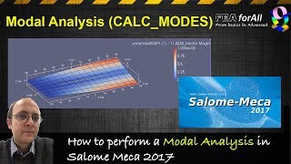 SalomeMeca Tutorial How to perform a modal analysis [upl. by Merv524]