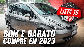 10 CARROS BONS E BARATOS EM 2023 [upl. by Ahsok150]