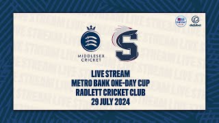 MIDDLESEX V NORTHAMPTONSHIRE STEELBACKS LIVE STREAM  METRO BANK ONE DAY CUP [upl. by Filmer]