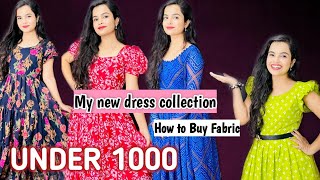 How I Choose and Design My Simple and Cute Dresses Outfit Collection  Best Place to Buy Fabric [upl. by Jaddo]