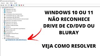 Drive De CDDVD Não Aparece Dentro Do Windows Explorer No Windows 1011  Solução Atualizado 2022 [upl. by Cordle]