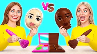 Défi Comestibles De Maquillage au Chocolat  Situations Amusantes par Choco DO [upl. by Edrick]