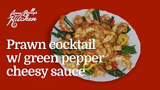 Prawn Cocktails with Green Chilli Cheesy Dipping Sauce [upl. by Ezirtaeb101]