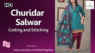 Churidar Salwar Cutting and Stitching [upl. by Akinahc]