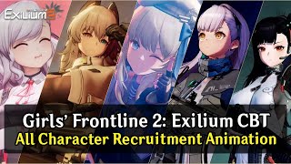 Girls Frontline 2 All Character Recruitment Animation CBT version [upl. by Krid]