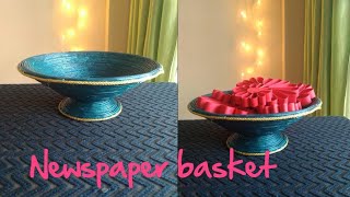 How to Make DIY Newspaper Basket  Best Out of Waste Paper Craft parulpawar [upl. by Fran957]