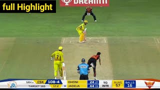 Sunrisers Hyderabad vs Chennai Super Kings 14th IPL 2020 full Highlight  CSK VS SRH FULL HIGHLIGHT [upl. by Neelyad753]