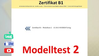 B1 Vorbereitung Huber Modelltest 2 [upl. by Nev]