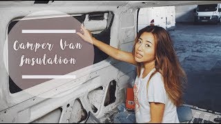 Van Life How To Insulate Wall And Floor [upl. by Leoine546]