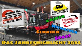 Rundgang  Faszination Modellbau Internationale Modellbahn Ausstellung amp Echtdampf Treffen 2024 [upl. by Emlynne299]