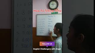 How to telling time  English grammar  First vlog for time  new vlog for time  onlineclasses [upl. by Llebana]