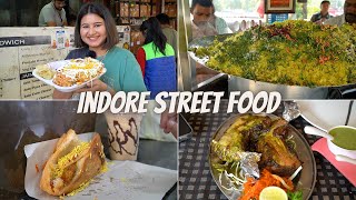 Indore Street Food Part 3  Usal Pohe Madhuram Sandwich Nafees Restaurant amp More [upl. by Onitnatsnoc]