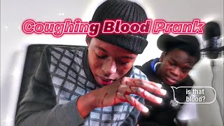 Coughing Blood Prank On My Brother  He Freaks Out Must Watch [upl. by Joellyn]