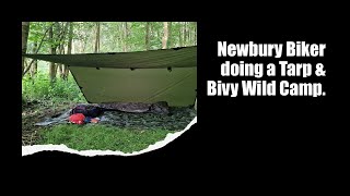 Newbury Biker Tarp amp Bivy Wild Camping [upl. by Faye]