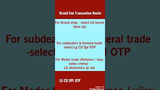 LG Brand Emi Flow Pinelabs  How to do LG txn on pinelabs through Brand Emi Flow [upl. by Amaleta]