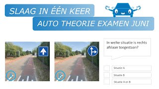 Auto theorie examen juni 2023 [upl. by Htevi87]