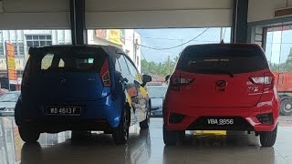 PROTON IRIZ VS PERODUA MYVI B SEGMENT HATCHBACK [upl. by Burack137]