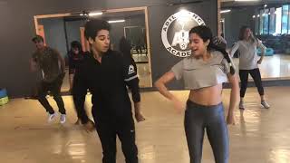 Janhvi Kapoor And Ishaan Khattar Dance Practice For The Song Zingaat For Dhadak [upl. by Clauddetta]