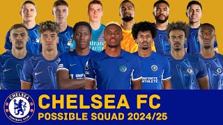 CHELSEA FC Possible Squad 202425 With New Signings amp Current Transfer Rumours  Chelsea FC [upl. by Pentheam362]