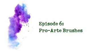 Product Review 6  ProArte Brushes For Watercolour [upl. by Oicnoel]